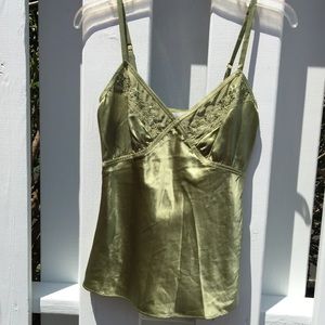 Embellished Floral Silk Cami